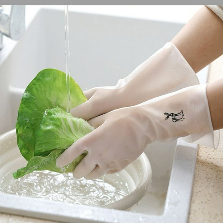 Waterproof Food grade gloves rubber latex dish washing kitchen Glooves ...
