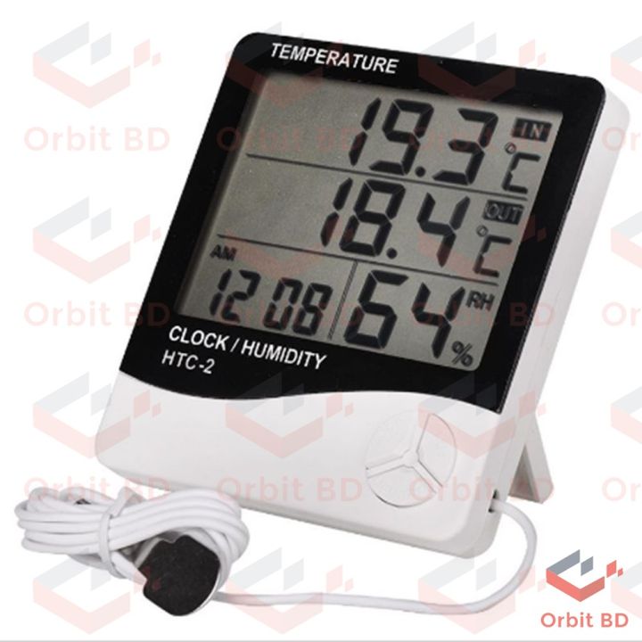 HTC2%20H.T.C-2%20Digital%20LCD%20Display%20With%20Temperature%20Humidity%20Meter%20Gauge%20Thermometers%20Hygrometer%20Temperature%20Sensor%20Indoor%20Outdoor%201.5M%20Length%20Cable%20Probe%20With%20Clock%20Wall%20Mount%20Meter(null)%20-%20Image%203