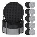 10 Pack Coasters for Drinks Silicone Coaster with Holder. 