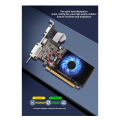Desktop Graphics Card Small Chassis Graphics Card GT610 1GB DDR3 64Bit Video Card VGA+HD+DVI Desktop Office Game. 