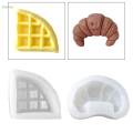 Silicone epoxy Resin Casting Fondant Jewelry Making Tool 3 Baking for Epoxy Resin Crafting Clay Muffin , 9.3x9x3.7cm Waffles. 
