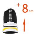 YEINSHAARS Men Heightening Shoes Elevator Shoes Height Increase Shoes for Men Casual Height Shoes Insole 8CM Black Shoes.