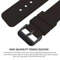 20mm 22mm Quick Release Silicone Watch Bands Soft Rubber Watch Bands Waterproof Men Women Unisex Flat Head Strap Watch Straps. 