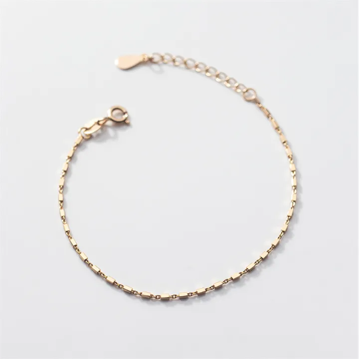 WANTME%20Real%20925%20Sterling%20Silver%20Simple%20Geometric%20Square%20Cuban%20Chain%20Charm%20Bracelet%20for%20Fashion%20Women%20Chic%20Jewelry%20Accessories%20-%20Image%203