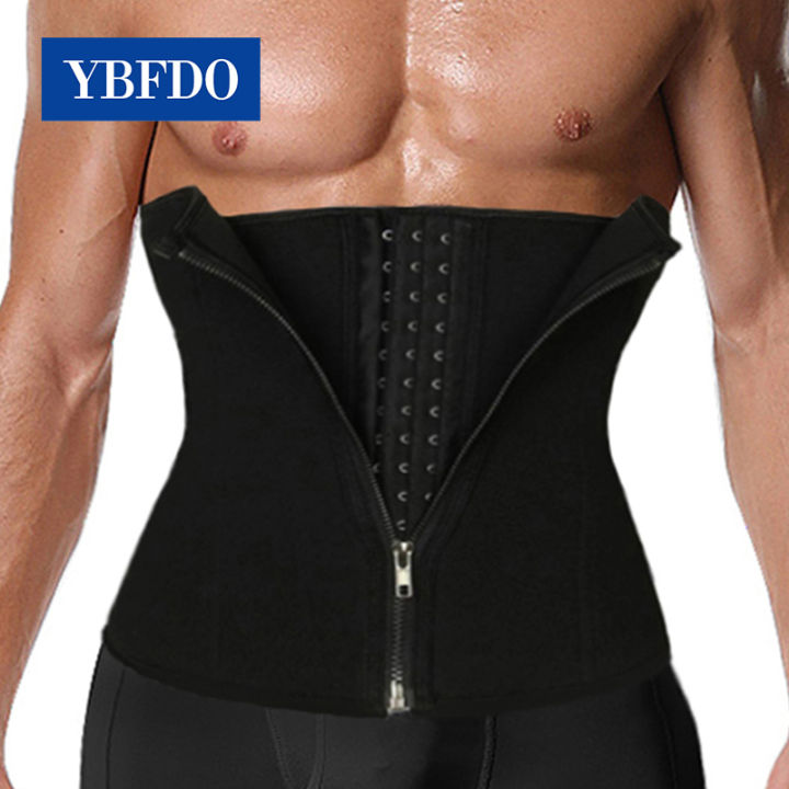 YBFDO%20Men%20Waist%20Trainer%20Slimming%20Body%20Shaper%20Weight%20Loss%20Fitness%20Trimmer%20Belt%20Fat%20Burn%20Sweat%20Girdle%20Tummy%20Control%20Modeling%20Strap%20-%20Image%203
