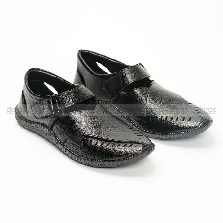 FASHION Eva Gambol Black Slipper Sandal Shoes for Men