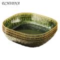 Multi-functional Plate for Serving Display Purposes Stylish Translucent Storage Plate Multi-function Spit Bone Dish for Home Supplies Light Luxury Style Perfect for Southeast Asian Buyers Plate.