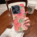 For Realme C53 Case Soft Blue Light Oil Painting Flower Silicone Anti Shock For Realme C53 Back Cover.