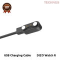 DIZO Watch R Realme TechLife Charging Cable 2 Pin High Quality USB Charger Cable USB Charging Cable Dock Bracelet Charger For DIZO Watch R Smart Watch. 