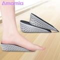 Amamia 1Pair Unisex 2.3-4.3cm Memory Foam Height Increase Half Shoe Insoles Inserts. 