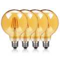 4 Pack G95 LED Bulb 2700K Vintage Retro Edison Filament Bulb E27. 