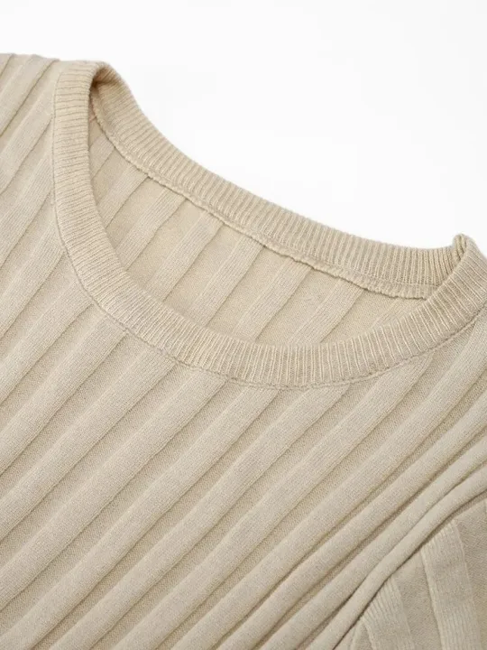 Elegant%20Ribbed%20Knitted%20Long%20Dress%20Women%20Casual%20O-neck%20Short%20Sleeve%20Bodycon%20Dresses%202023%20Autumn%20Ladies%20Pleated%20A-line%20Maxi%20Robe%20-%20Image%206