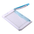 KW-trio Mini Paper Trimmer 6-Inch Guillotine Paper Cutter Photo Cutting Machine 10 Sheets Capacity Paper Slicer with Grid Line and Scale Design for Home Office School. 