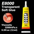 Multi Purpose E8000 Clear Adhesive Sealant Glue for DIY Diamond Shoes Paste Jewelry Crafts Silicone Sealant Glue Thermopaste LCD Screen Replace T-7000 B-7000. 