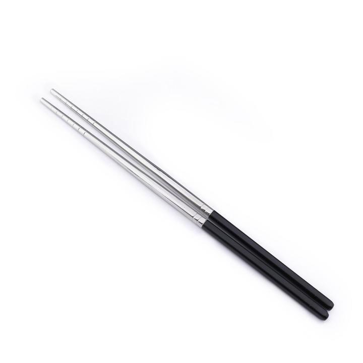 Chineese Stainless Steel Square Chopsticks Household Restaurant Utensils Sushi Dish