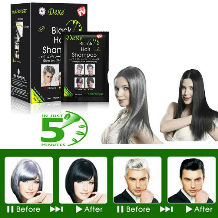 10PCS%20DEXE%20Black%20Hair%20Dye%20Shampoo%20Permanent%20Instant%205-Min%20Hair%20Color%20Dye%20Natural%20-%20Image%203