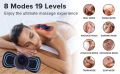 Tens Units EMS Mini Massager,Muscle Stimulator Full Body Relaxation Machine Rechargeable Device for Legs Back Neck Pain Relief Electromagnetic 5 Pads. 