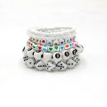 Original design: dopamine pink, six-piece handmade beaded bracelet set, star flower, skull, new bracelet.
