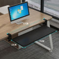 Keyboard Sliding Tray Punch Free Keyboard Stand Drawer Adjustable Height Computer Desk Extender Black. 