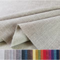 Wholesale solid color cotton linen sandy fabric thickened bamboo plain fabric linen composite background cross pattern cushion cloth. 