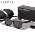BARCUR Trending TR90 Polarized Sunglasses Women Square eyewear Men Sun glasses Vintage Unisex Goggle Male UV400 Oculos de sol. 