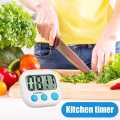 Magnetic LCD Digital Kitchen Countdown Timer Stopwatch with Stand Practical Cooking Sports Alarm Clock Reminder Tools. 