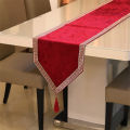 New Chinese simple tablecloth modern table black flag runner European velvet bed runner pure color table cloth. 