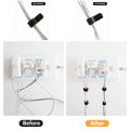 (3 rolls )1.5 m Magical Glue Self-Adhesive Tape Strap Data cable storage straps Home storage Hoop Loop Strap straps Headphone cable Computer cable arrangement Tape. 
