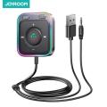 Joyroom Bluetooth 5.3 Car Adapter Enhanced Dual Mic ENC Noise Canceling 3.5mm AUX Adapter Bluetooth Wireless Receiver. 