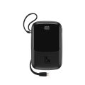 Baseus 10000mAh Power Bank Lightning 15W Phone Charger 4 Output - Black(null). 