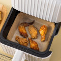 (New)50/100Pc quare Air Fryer Paper Liner Oil-proof Airfryer Dipoable Tray Air Fryer Without Oil Baking Paper For Manga Grill Pizza Plate.