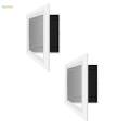 2x Wooden Photo Frame, Frame Front Opening Card Display, Glass Floating Front Open Artwork Picture Frame for Living Room, Baby Shower. 