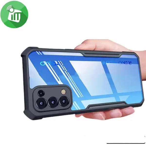 For%20Oppo%20Reno%205%20Pro%20Protective%20Black%20Border%20Crystal%20Clear%20Xundd%20Mobile%20Back%20Case%20Cover%20-%20Image%202