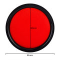 Deli 9870 Quick Drying Ink Pad: Large Red Round Quick Drying Ink 95mm Financial Office Supplies Ink. 