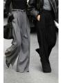 Wide Leg Suit Pants Women Old Money Style Korean Fashion Baggy Pleated Trousers Female Office Wear Elegant Gray Pants.