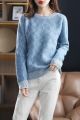 Winter New 100% Wool Sweater Women Keep Warm thickened O-Neck Pullovers 100% Wool Sweater Fashion Tops.