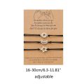3 Pcs/Set Friendship Card Bracelets Long Distance Relationship Promise Bracelet Party Birthday Gift for Best Friends Sisters. 