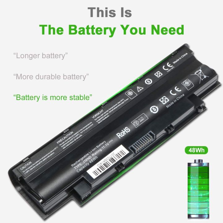 N4010 N4110 Laptop Battery for Del Inspiron 3420 3520 13r 14r 15r 17r N3010 N4050 N5010 N5030 N5040 N5050 N5110 N7010 N7110
