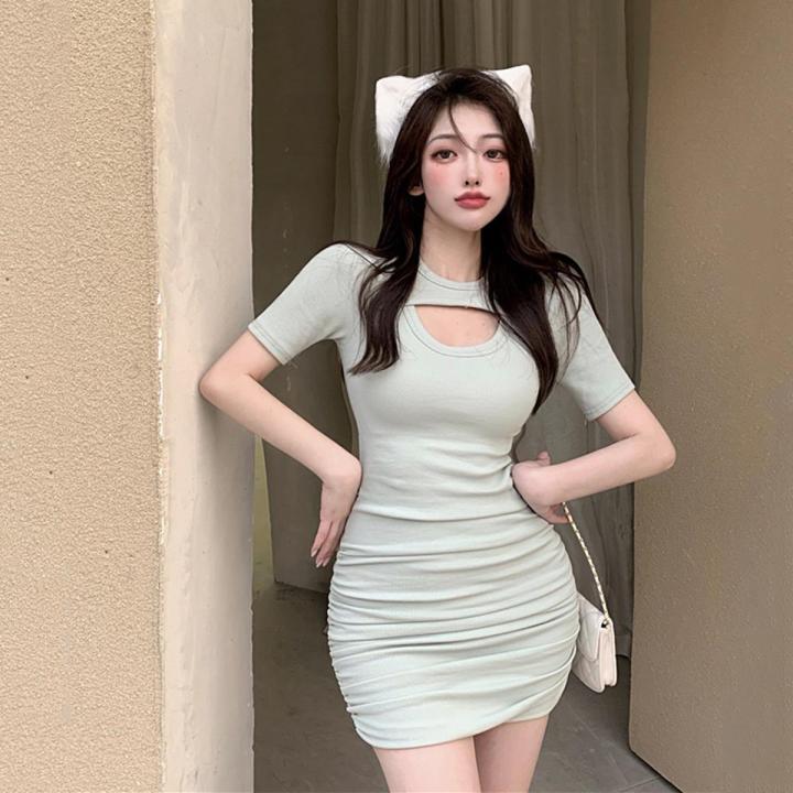 IELGY korean style fashion hot girl style bag hip dress women