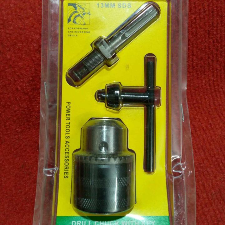 Rotary Hammer Drill Chuck Adapter 1.5-13mm 1/2" 20UNF Thread With SDS Plus Quick Change Drill Chuck Adapter SDS Plus Shank With Wrench Chuck Key Drills & Drivers