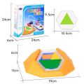 Montessori Develop Logic Spatial Reasoning Skills Challenge Color Code Puzzle Games Tangram Jigsaw Board Puzzle Toys For Kids.