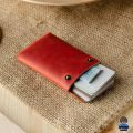 Avro Money And Card Holder Unstitched Chocolate Colour Wallet For Men Made By 100% Cow Leather. 