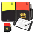 Referee Notebook Card set, Sports Referee Kit for Football, Soccer Referee Red And Yellow Cards Replacement Cards Notebook Score Sheets.