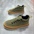 2023 new suede men's shoes spring and autumn casual shoes Korean fashion Shu Fei weaving single shoes men's shoes one piece dropshipping. 