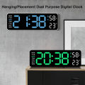 GC Digital Clock LED Electronic Alarm Clock, Date, Time, Week, Temperature, And Humidity Display, Modern Desk And Wall Clock, For Bedroom, Living Room And Office. 