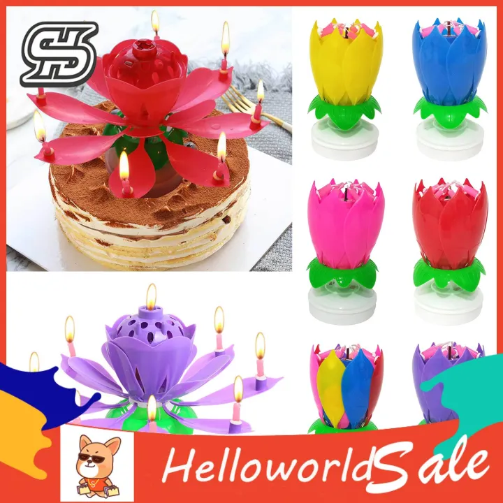 HelloWorld%20Birthday%20Candle%20Solid%20Paraffin%20Blossoming%20Birthday%20Cake%20Electronic%20Lotus%20Candle%20-%20Image%205