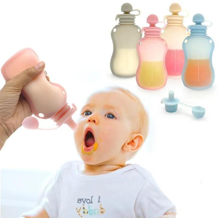 Baby%20Food%20Pouches%20Reusable%20Silicone%20Yummy%20Bag%20Food%20Grade%20BPA%20Free%20Puree%20Juice%20Breastmilk%20Storage%20Bottle%20Portable%20Feeding%20Partner%20-%20Image%202