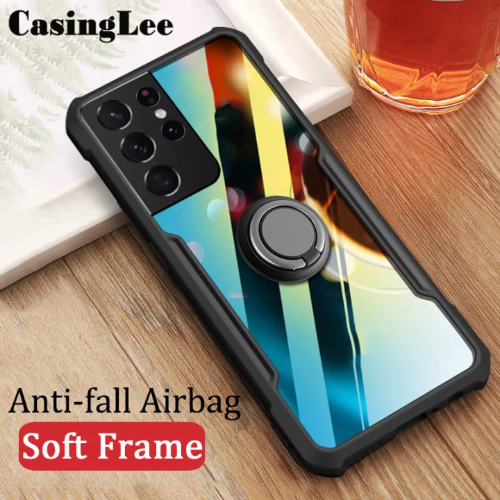Protect%20Cover%20For%20Galaxy%20S22%20Ultra%20Case%20Hard%20Clear%20Transparent%20Shockproof%20AirBag%20Protection%20Car%20Magnetic%20Holder%20Ring%20Back%20Cover%20Samsung%20S22%20Ultra%20Phone%20Cases%20-%20Image%203
