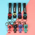 Astronaut Bears Key Chains Ring Fashion Cute Animal Bag Key ring Holder for Motor Bike Car Accessories Gift. 