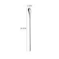 1PC Stainless Steel Colorful Dessert Spoon Long Handle Mixing Stirring Spoons Bar Kitchen Tableware.
